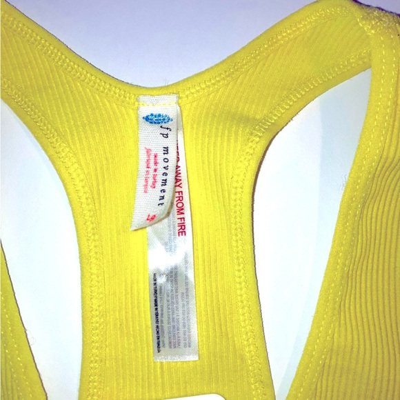 05.Free People Movement Free Throw Crop ribbed Tank top Pomelo NTW - Picture 5 of 9